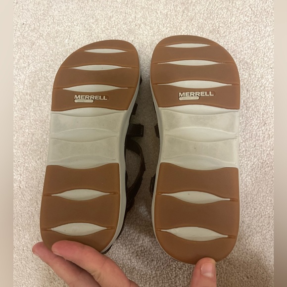 Merrell Women's Kalari Shaw Strap Brown Sandal - Picture 7 of 8